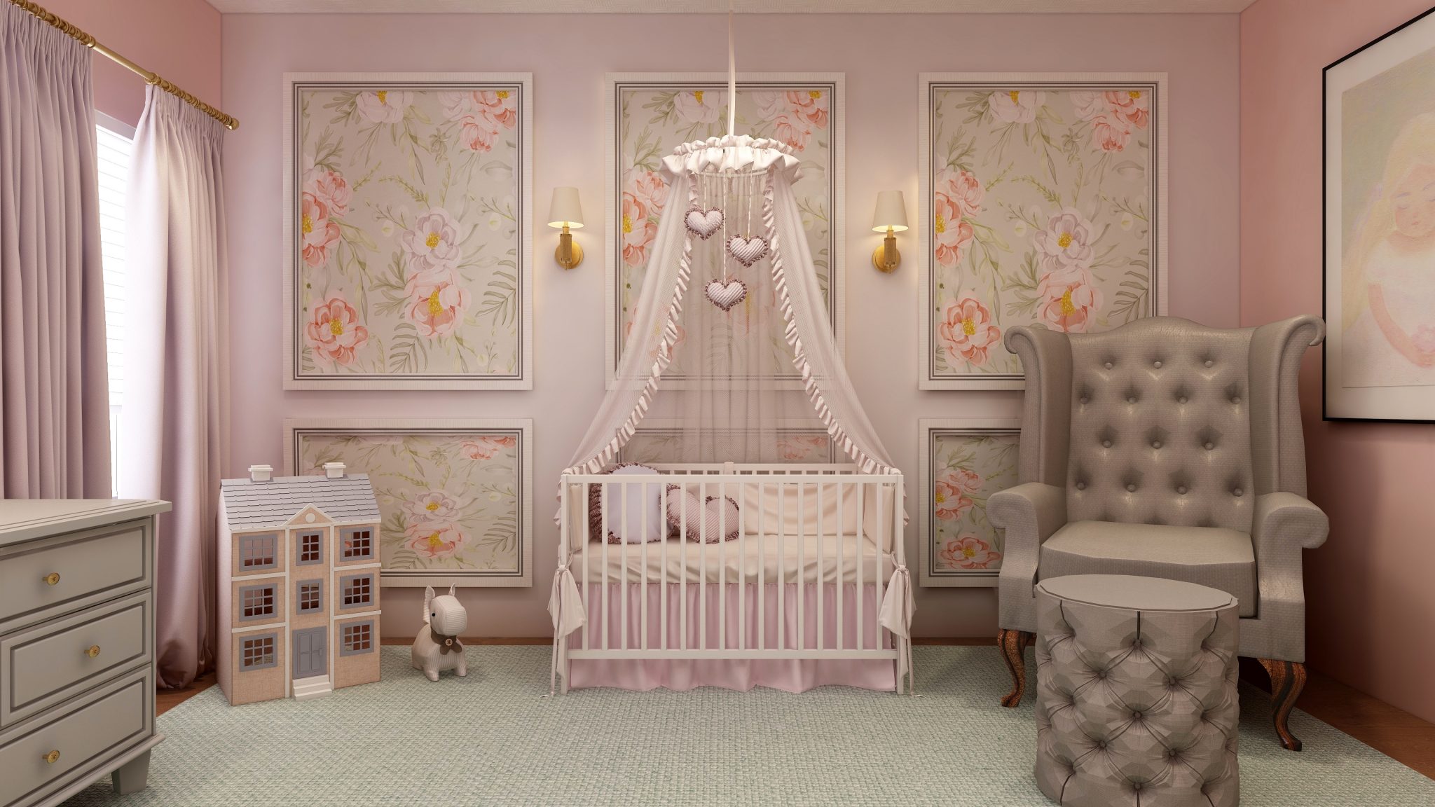 13 Strikingly Appealing Nursery Accent Wall Ideas - Teepee Joy Blog