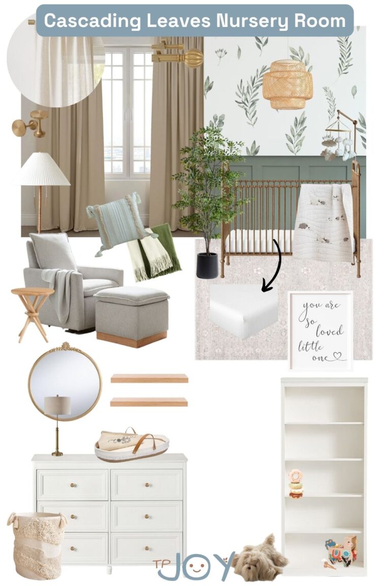 Nature Inspired Nursery Room Design | Shop the Look - Cascading Leaves