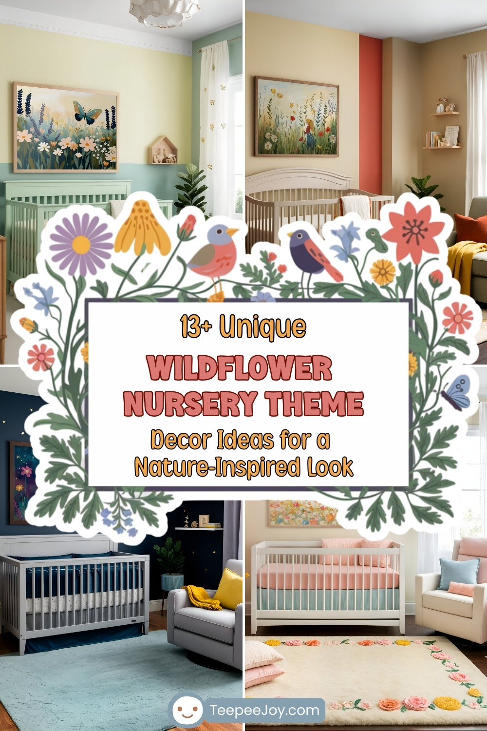 Create a dreamy wildflower nursery theme with these 13+ stunning ideas! Soft, organic, and magical, these designs bring nature into your baby’s space.
